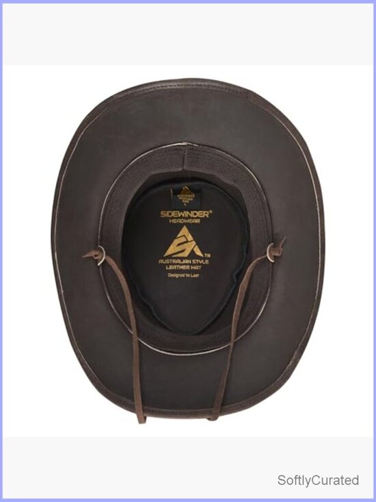 Genuine Suede Leather Cowboy Hat Wide Brim Shapeable Unisex Adult main image 4